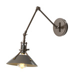 Henry Swing Arm Wall Sconce - Bronze / Dark Smoke