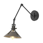 Henry Swing Arm Wall Sconce - Black / Dark Smoke