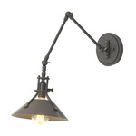 Henry Swing Arm Wall Sconce - Natural Iron / Dark Smoke