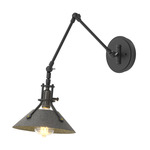 Henry Swing Arm Wall Sconce - Black / Natural Iron
