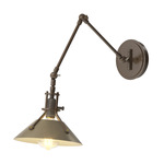 Henry Swing Arm Wall Sconce - Bronze / Soft Gold