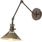 Henry Swing Arm Wall Sconce - Bronze / Soft Gold