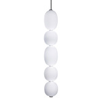 Grappa Pendant - Nickel / Frosted White
