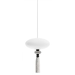 Calliope N2 Pendant - Frost White / Smoky Grey