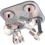 12V Bang Square Adjustable Ceiling Light - Brushed Aluminum