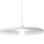 Disk Pendant - White