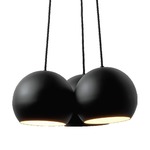 Sphere Big Multi Light Pendant - Black