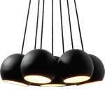 Sphere Big Multi Light Pendant - Black