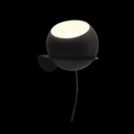 Sphere Flat Wall Light - Black