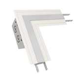 TruLine 1A L-Picture Frame Dual Feed Power Connector  - White