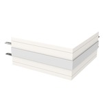 TruLine 1A Outside Corner Channel Connector - Satin Aluminum