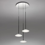 Orsa Multi Light Pendant - Black / Clear