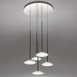 Orsa Multi Light Pendant - Black / Clear