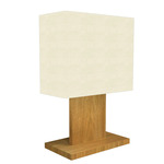 Clean Table Lamp - Blonde Freijo / White Linen