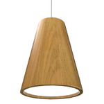 Conical Small Pendant - Blonde Freijo
