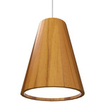 Conical Small Pendant - Teak