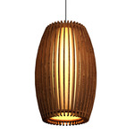 Stecche Di Legno Barrel Pendant - Imbuia