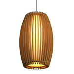 Stecche Di Legno Barrel Pendant - Blonde Freijo