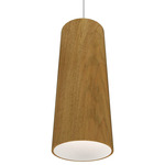 Conical Tube Pendant - Blonde Freijo