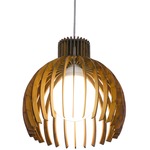 Stecche Di Legno Bloom Pendant - Imbuia