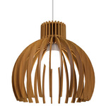 Stecche Di Legno Bloom Pendant - Teak