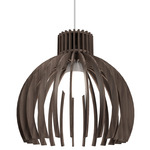 Stecche Di Legno Bloom Pendant - American Walnut