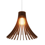 Stecche Di Legno Flare Pendant - Imbuia