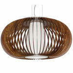 Stecche Di Legno Oval Pendant - Imbuia