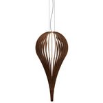 Cappadocia Reverse Pendant - Imbuia / White