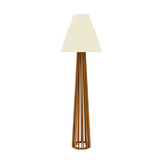 Ripado Floor Lamp - Teak / Off White