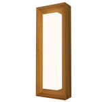 Squadro Miter Wall Sconce - Teak / White Acrylic