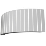 Ripado Horizontal Wall Sconce - White / White Acrylic