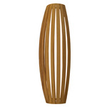 Barril Long Wall Sconce - Teak / White Acrylic