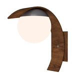 Sfera Hanging Wall Sconce - Imbuia / Frosted