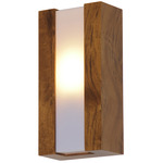 Clean Cutout Wall Sconce - Imbuia / White Acrylic