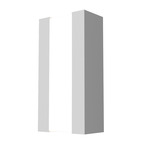 Clean Cutout Wall Sconce - White / White Acrylic