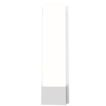 Clean Flowerpot Tall Wall Sconce - White / White Acrylic