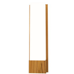 Clean Flowerpot Tall Wall Sconce - Teak / White Acrylic