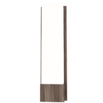 Clean Flowerpot Tall Wall Sconce - American Walnut / White Acrylic