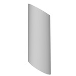 Clean Half Moon Wall Sconce - White