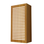Clean Line Wall Sconce - Teak / White Acrylic