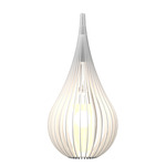 Cappadocia Table Lamp - White / White Linen