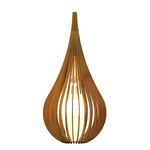 Cappadocia Table Lamp - Teak / White Linen