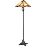 Asheville Floor Lamp - Valiant Bronze / Tiffany Classic