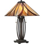 Asheville Table Lamp - Valiant Bronze / Tiffany Classic