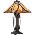 Asheville Table Lamp - Valiant Bronze / Tiffany Classic