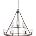 Buchanan Chandelier - Western Bronze / Clear Seedy