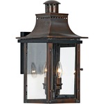 Chalmers Wall Light - Aged Copper / Clear