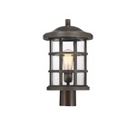 Crusade Outdoor Post Light - Palladian Bronze / Clear Seedy