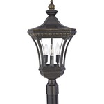 Devon Outdoor Post Light - Imperial Bronze / Clear